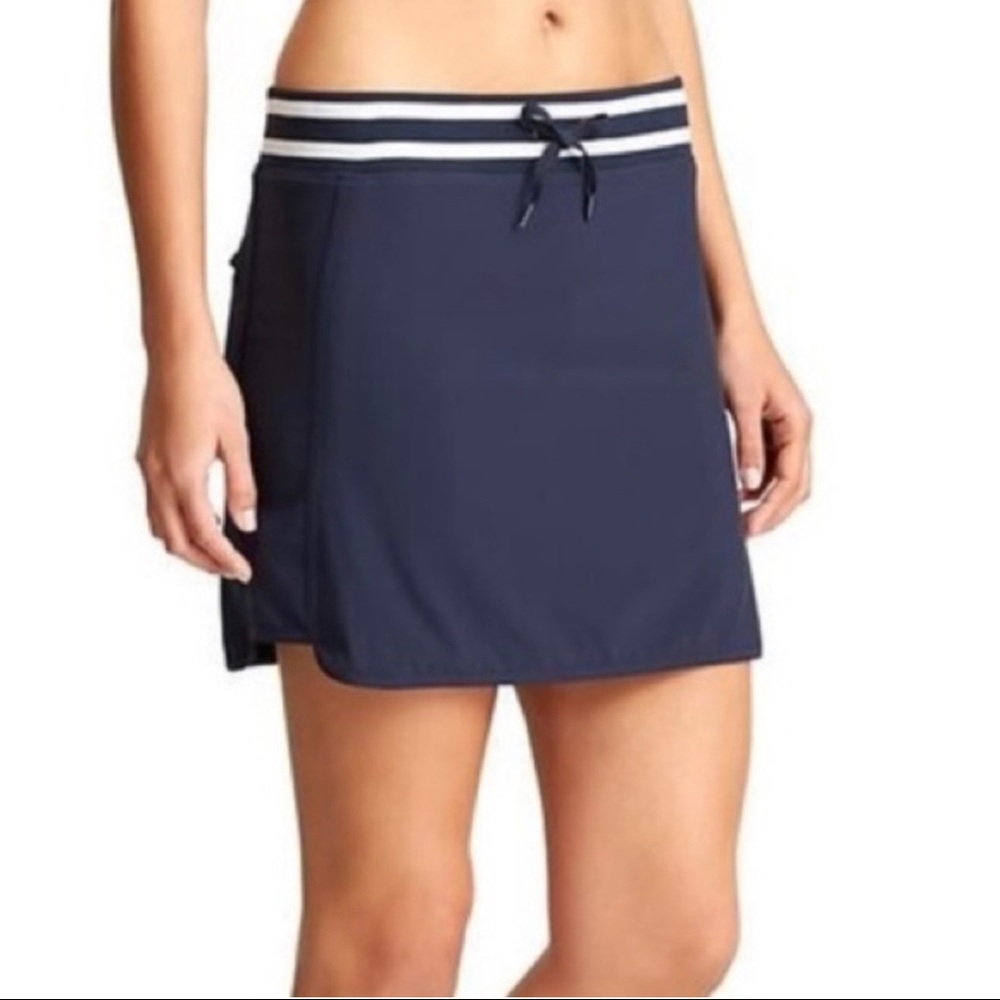 Athleta Sonara Athletic Tennis Golf Skirt Skort size 2 Navy Blue